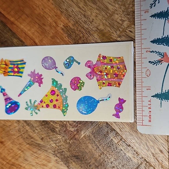 Vintage SandyLion birthday party stickers sealed sticker sheet - Picture 4 of 7